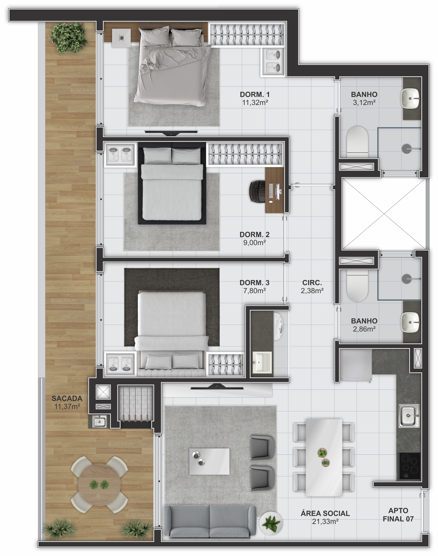 PLANTA TIPO FINAL 07